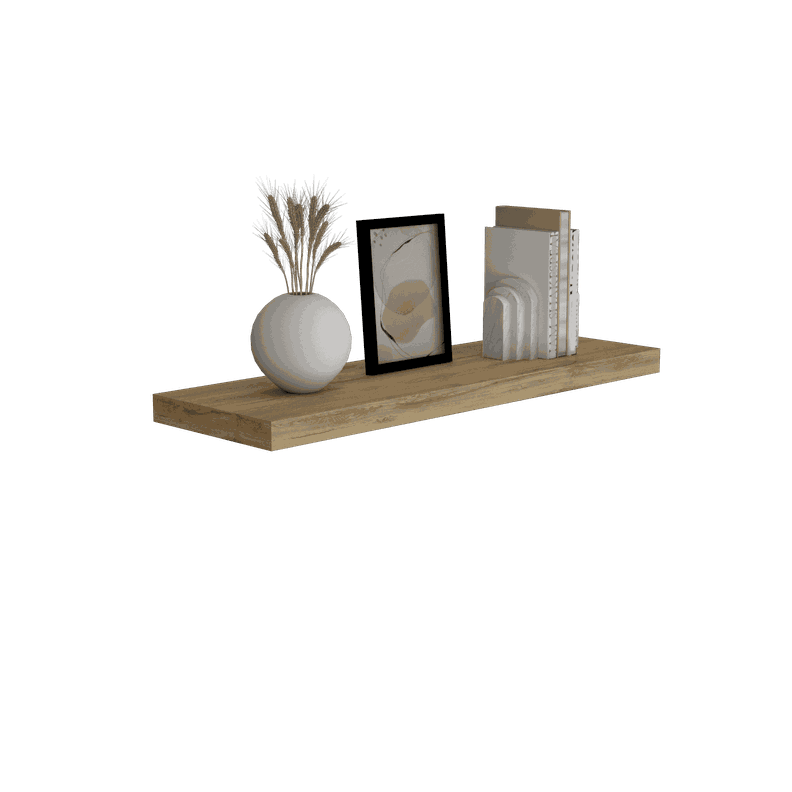REPISA FLOTANTE 80x25x3,8 CM FM-041C X1 UNIDAD - CAFÉ CLARO-1