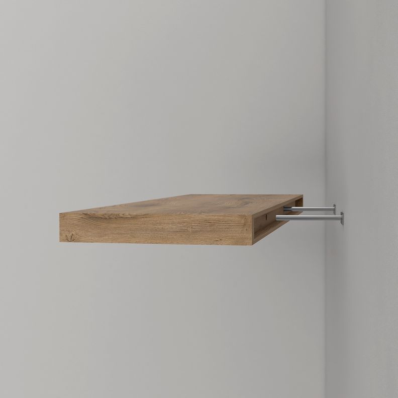 REPISA FLOTANTE 80x25x3,8 CM FM-041C X1 UNIDAD - CAFÉ CLARO-4