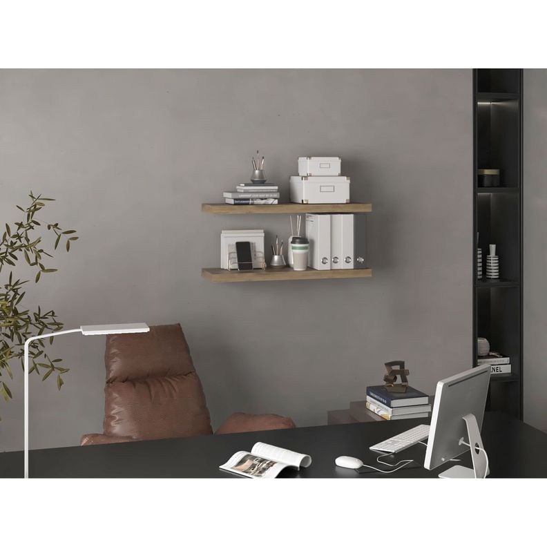 REPISA FLOTANTE 80x25x3,8 CM FM-041C X1 UNIDAD - CAFÉ CLARO-6