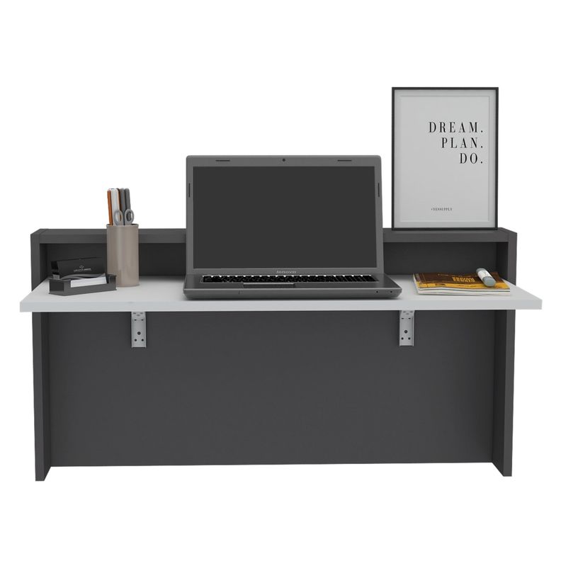 ESCRITORIO ABATIBLE DE PARED FM-040B BLANCO Y PLOMO-3