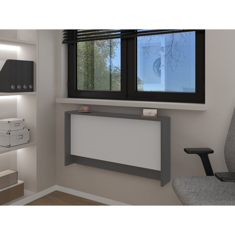 ESCRITORIO ABATIBLE DE PARED FM-040B BLANCO Y PLOMO-4