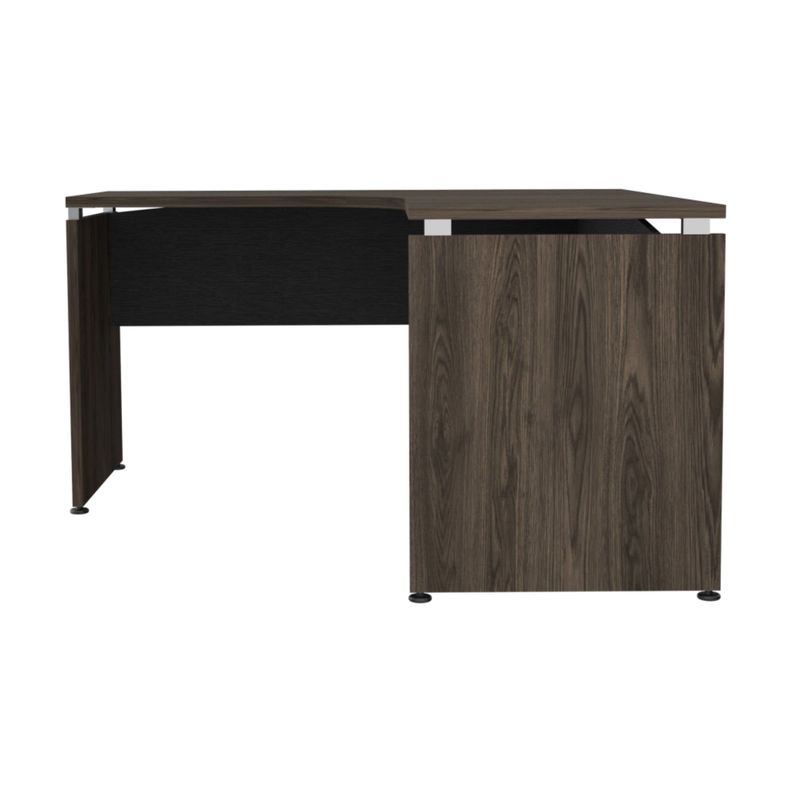 ESCRITORIO FM-004N - NEGRO Y CAFÉ OSCURO-1