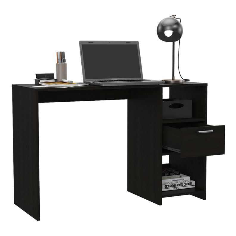 ESCRITORIO 1 CAJON 2 REPISAS FM-021N NEGRO-2