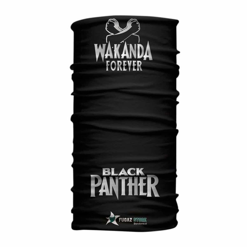 Bandana, Fugaz Store, Negro, Pantera Negra-2