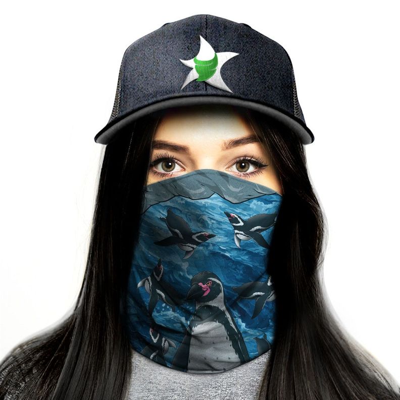 Bandana, Fugaz Store, Azul marino, Pingüino de Humboldt-0