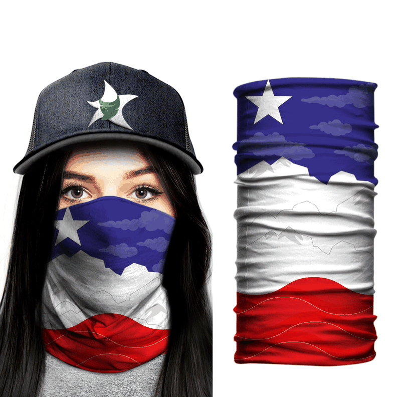 Bandana, Fugaz Store, Multicolor Bandera Chilena-2