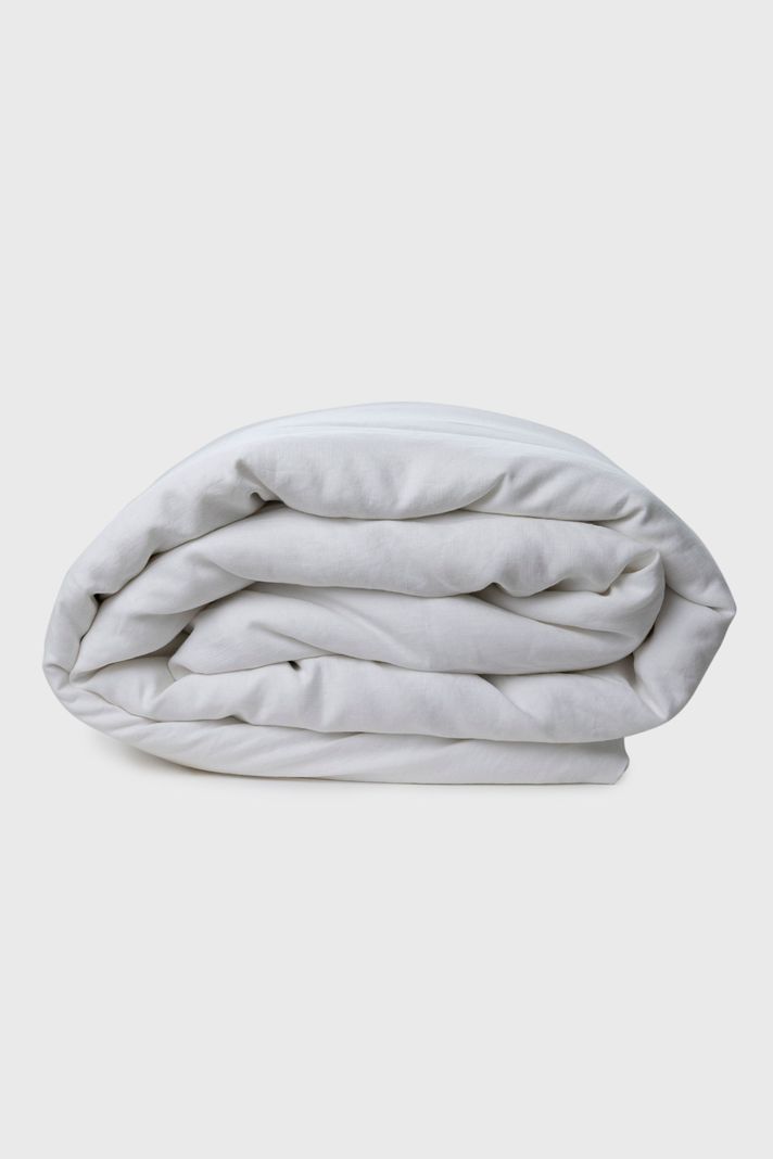 Funda de plumon lino white 2 plazas Blanco