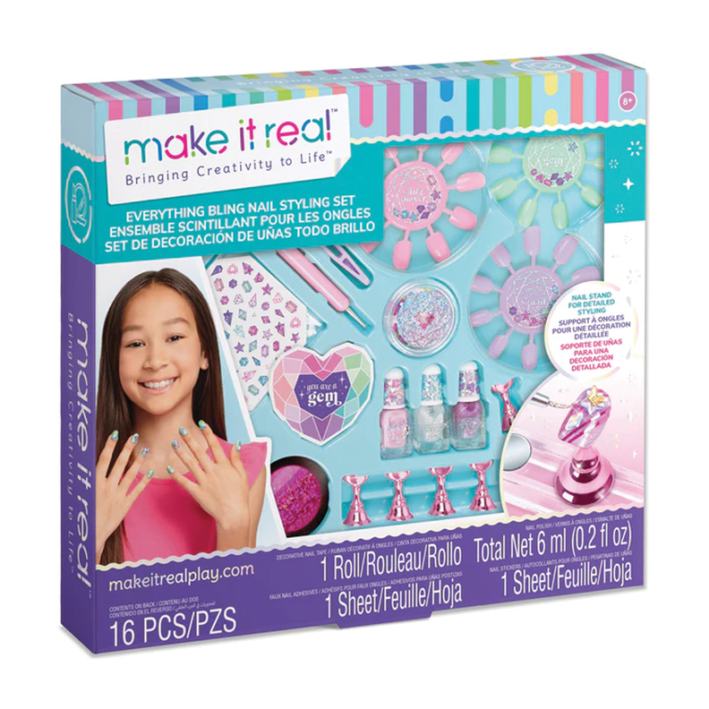 Diseno de Unas Everything Bling Make It Real Surtido