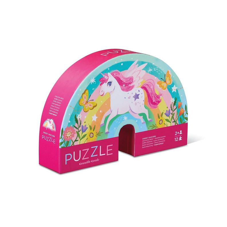 Mini Puzzle Dulce Unicornio 12pcs Crocodile Creek Surtido