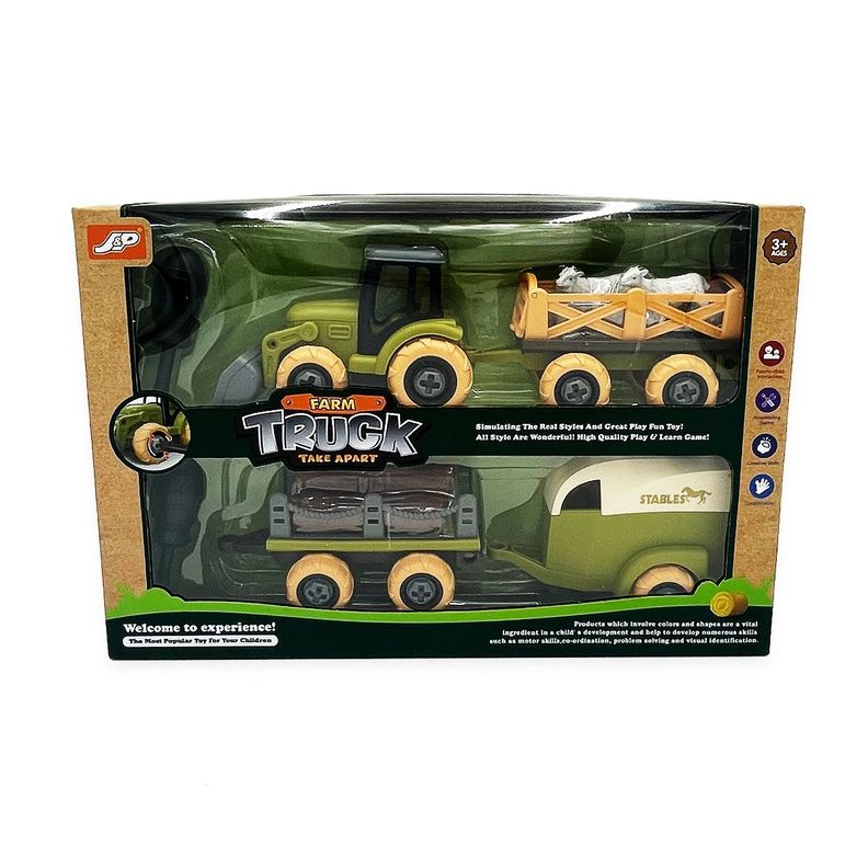 Set Camiones de Granja 11pcs Magnetics Surtido