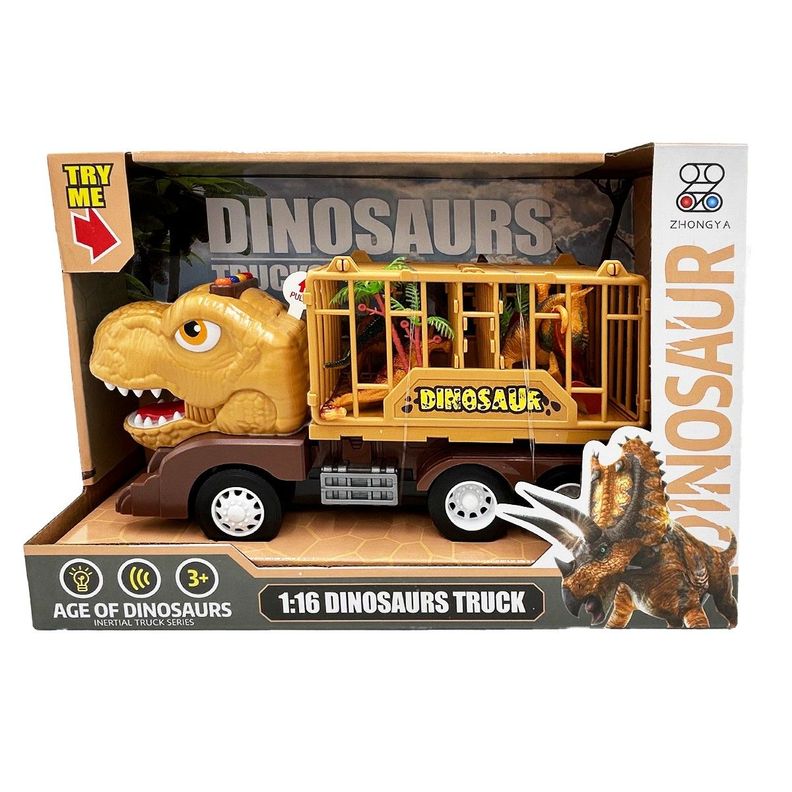 Camion Dinosaurio a Friccion con Sonidos Magnetics Surtido