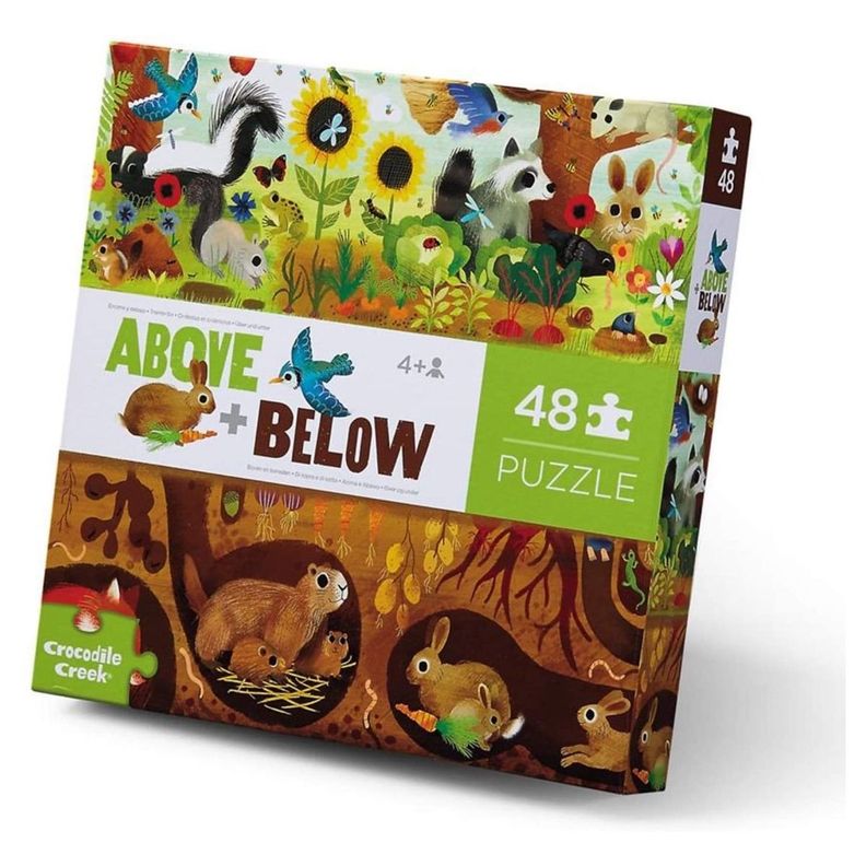 Puzzle Arriba y Abajo Jardin 48pcs Crocodile Creek Surtido