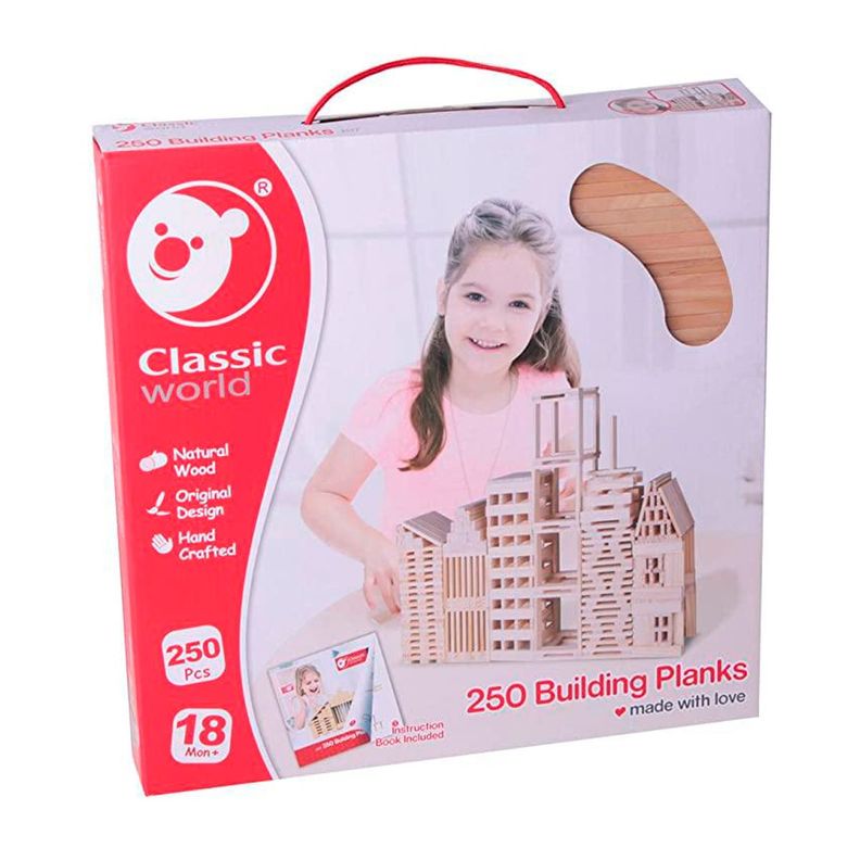 Bloques de Madera Classic World 250 Piezas-0