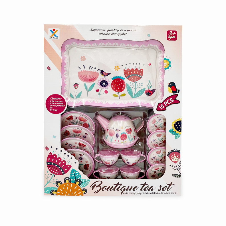 Juego de Te Boutique Rosado 15pcs Surtido