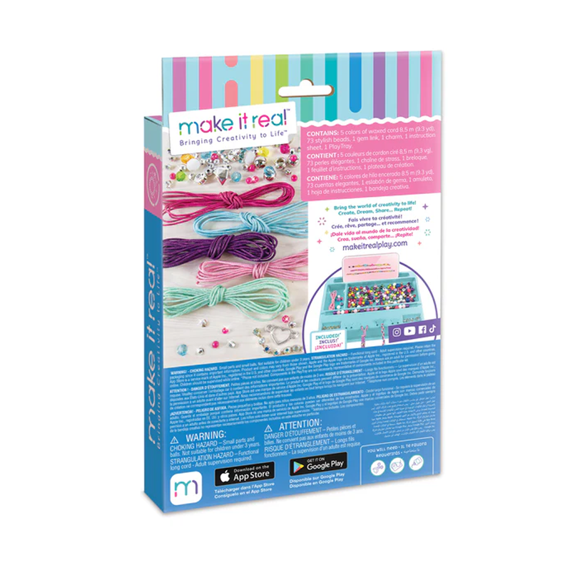 Set para hacer pulseras Bling Arcoíris Make It Real-6