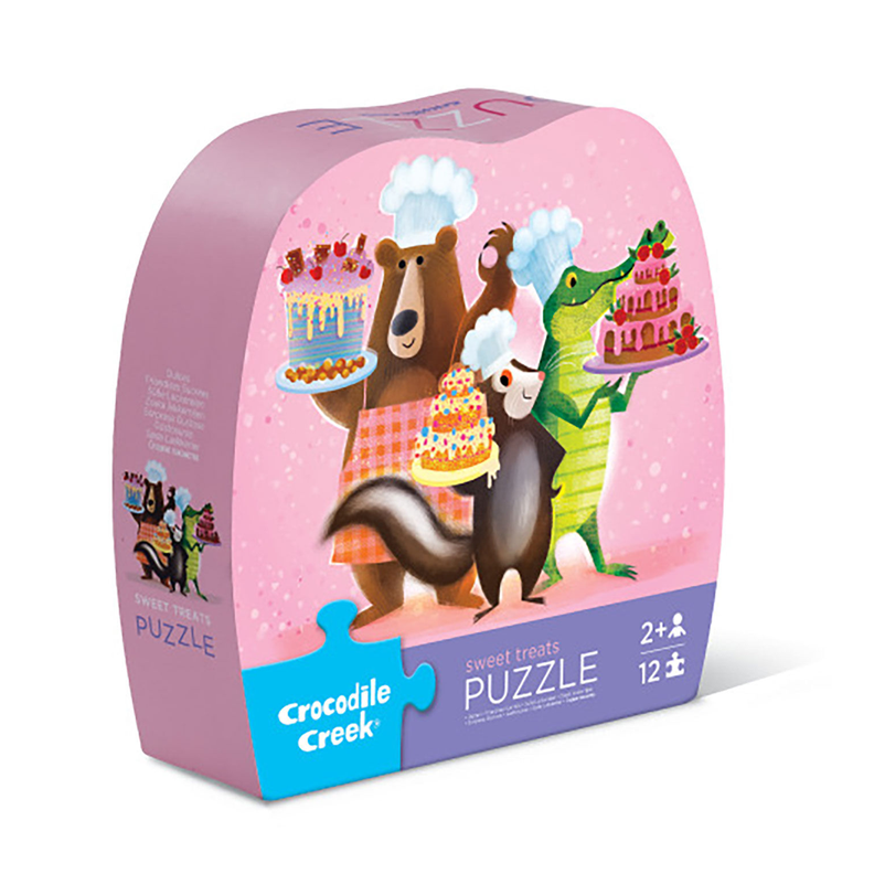Mini Puzzle Dulces Delicias 12pcs Crocodile Creek Surtido