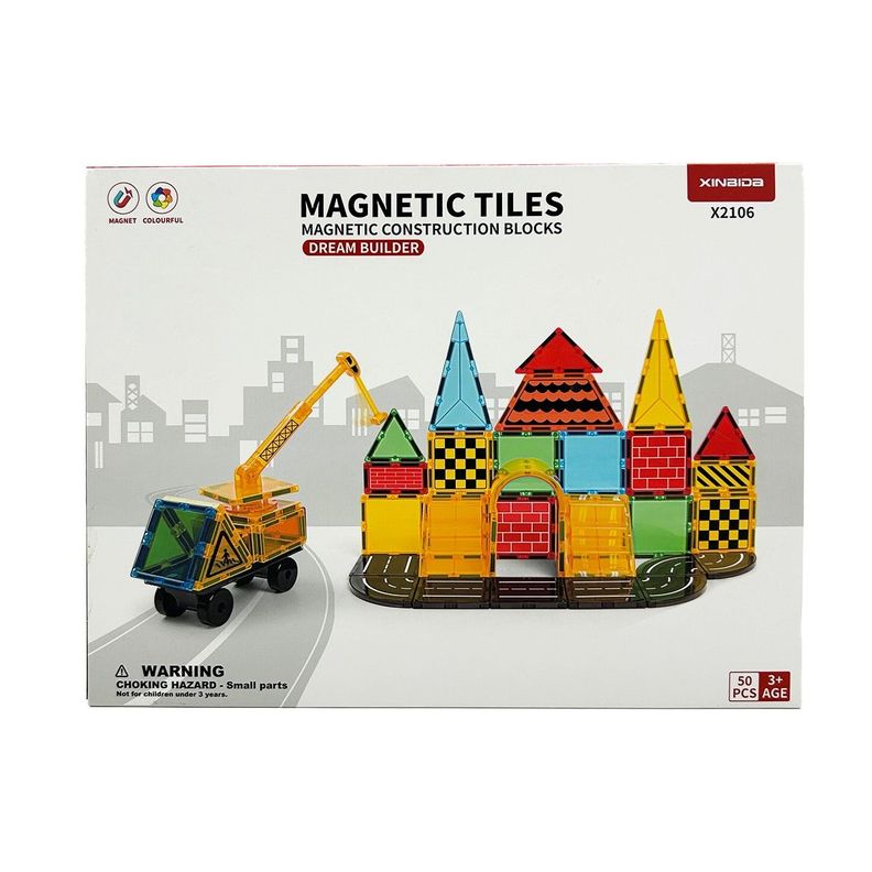 Bloques Magneticos Constructor de Suenos 50pcs Magnetics Surtido