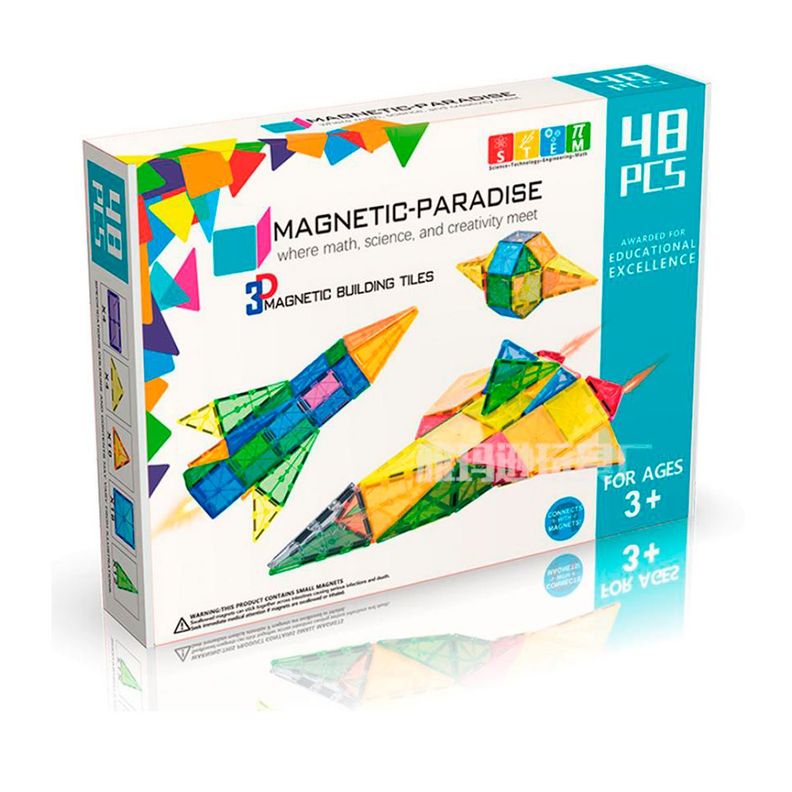 Bloques Magneticos para Construir 48 Piezas Surtido