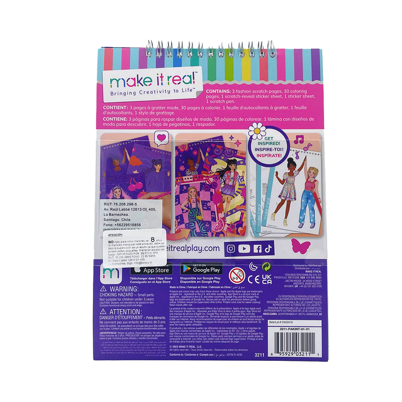 Libro Scratch Art Diseño de Modas Make It Real-8