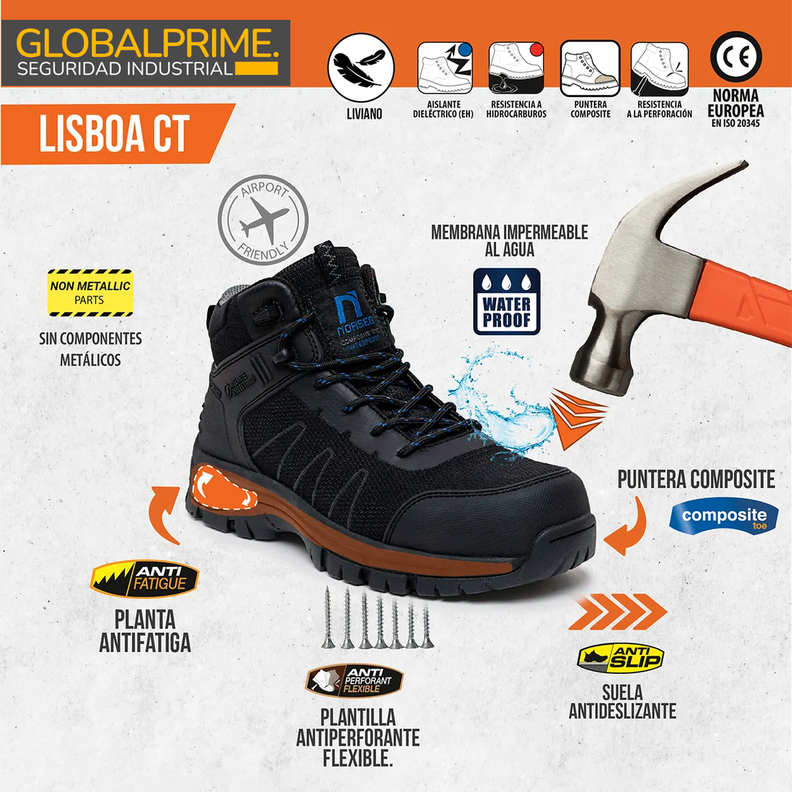 Botin de seguridad Norseg Lisboa CT-5