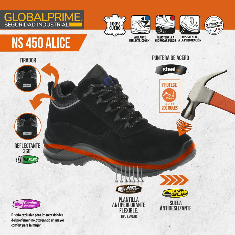 Botin de seguridad Norseg Alice NG450-6