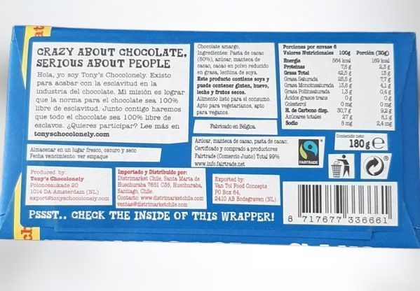 Tony´s Chocolonely Dark 180gr-1