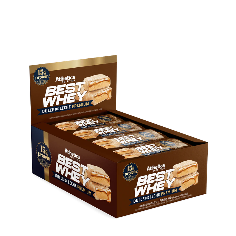 Barra de proteina Atlhetica Nutrition - Dulce de Leche (12 unidades)