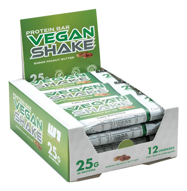 Barra de proteina Winkler Nutrition - Vegan Peanut Butter (12 unidades)