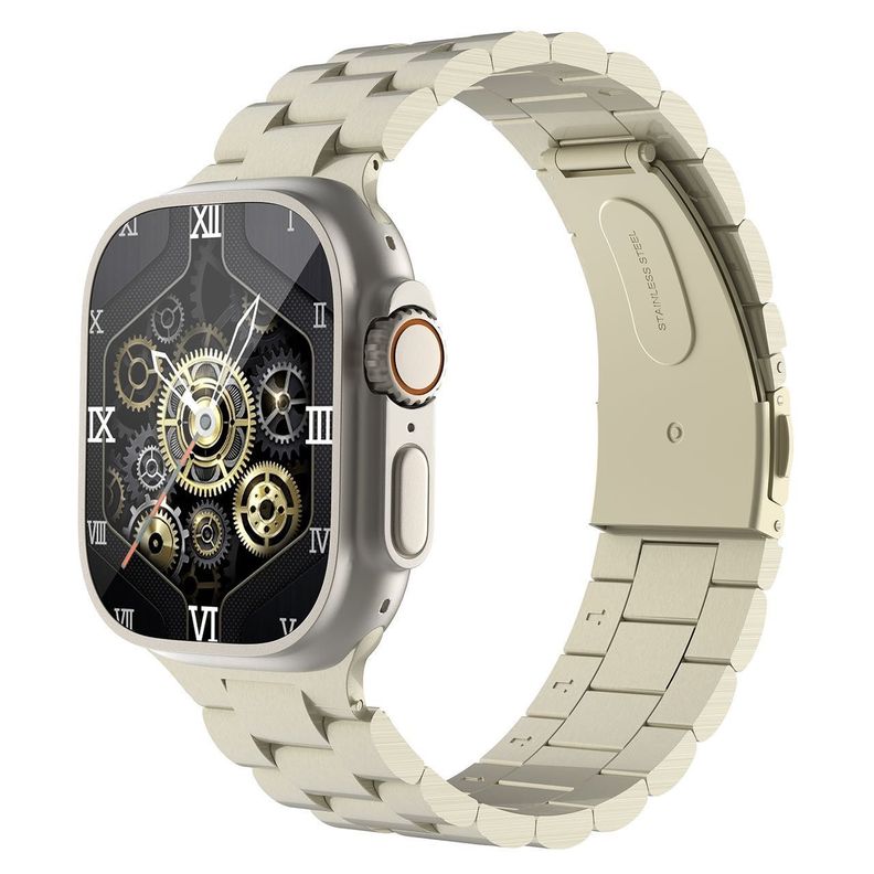 Smartwatch Reloj Inteligente Kbod X70 Ultra Pack de 7 Correas Intercambiables Dorado