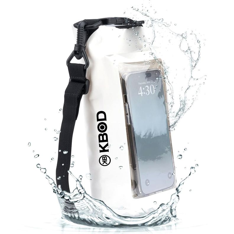 Bolso Sumergible Para Telefonos Waterproof Kbod Splash Bag 2L Blanco