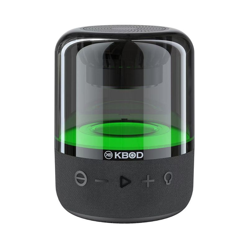 Parlante Bluetooth Kbod Jampod Audio Hi fi Sonido 360 Luz RGB Negro