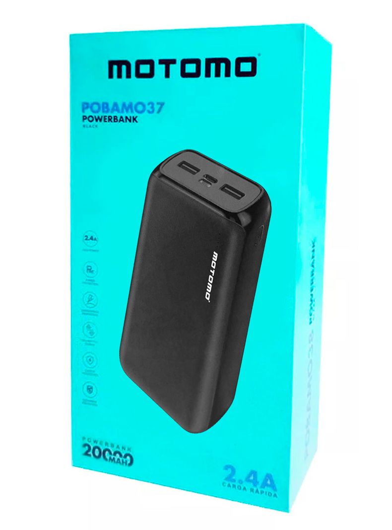 Bateria Portatil Bateria Externa Puerto USB-C 20.000Ma Negro-2