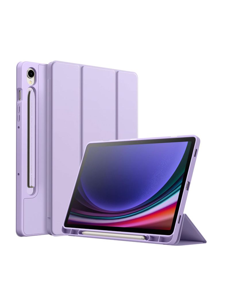 Funda Smart Cover Para Samsung S9 Plus S9 Fe + Plus Lila-0