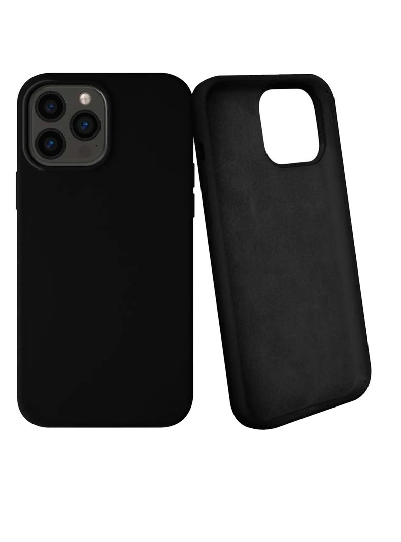 Carcasa Compatible Con iPhone 15 Pro Goma Negro