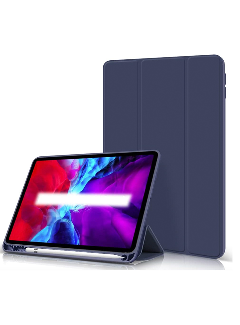 Carcasa Funda Smart Cover Para iPad 12.9 Azul Oscuro-0