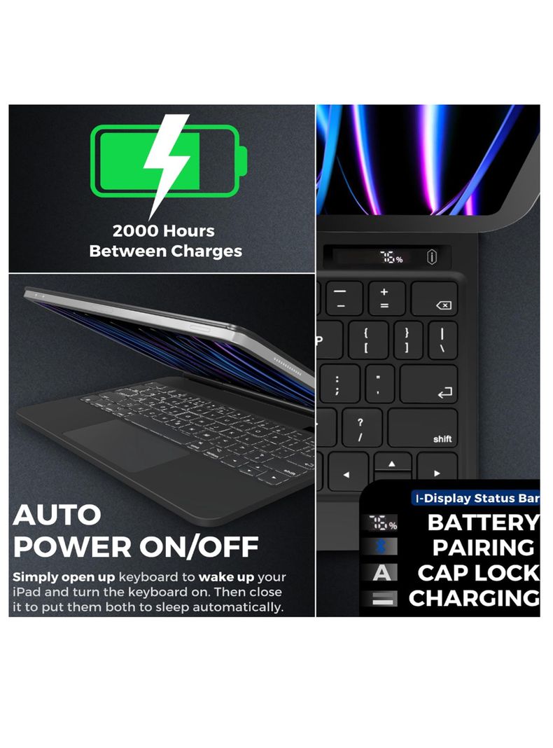 Funda Magnético Con Teclado Para iPad Air 13 M3 2025-2