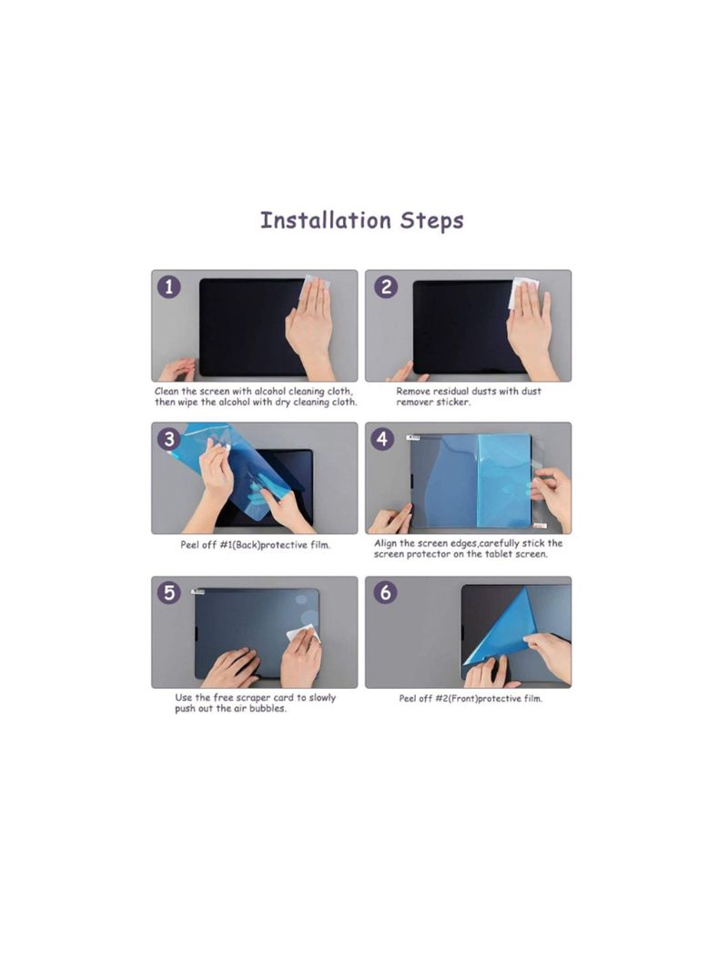 Lamina Anti golpes Hidrogel Clear Para iPad Air 6 11" 2024-3