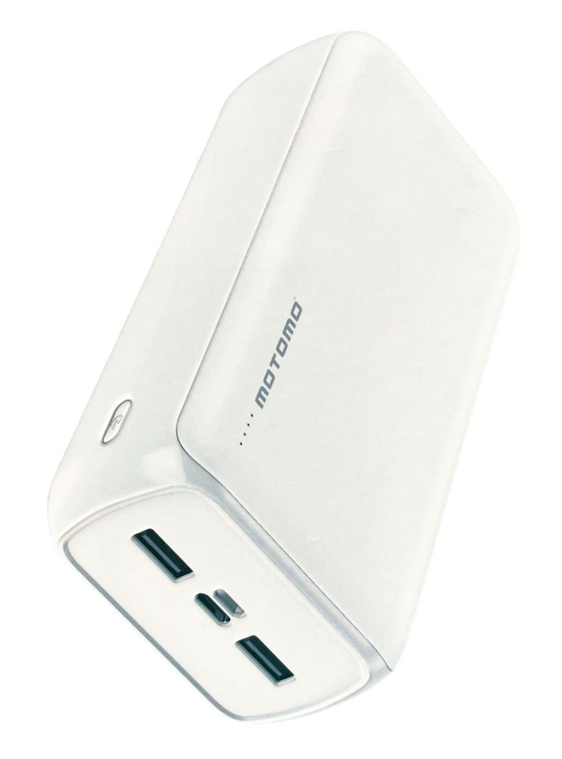 PowerBank Bateria Externa Puerto USB-C 20.000Mah 2.4A Blanco-0