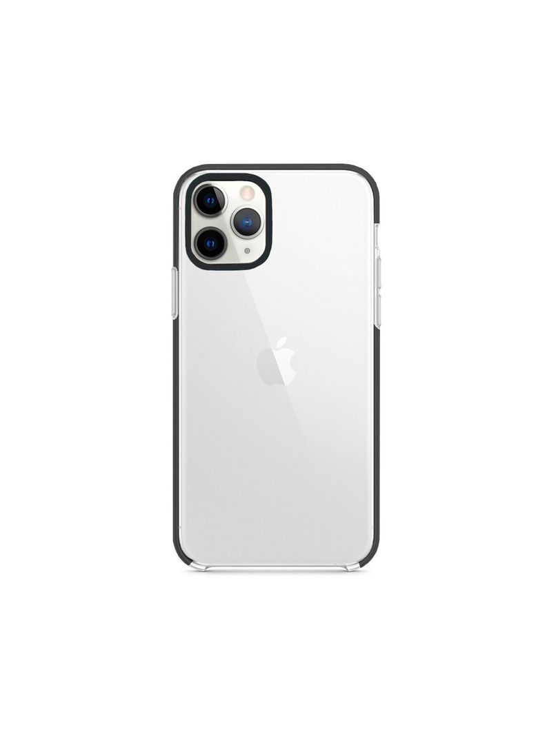 Carcasa Para iPhone 14 Pro Fluor Transparente Borde Negro-0