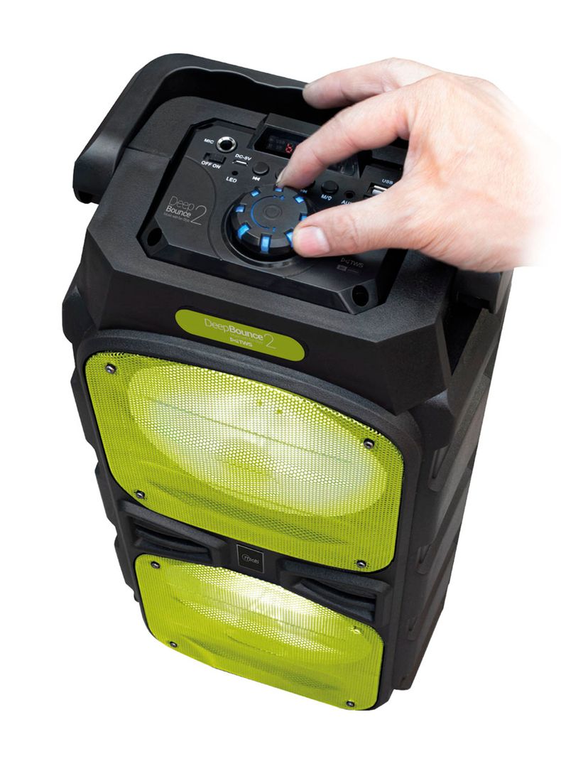 Parlante inalámbrico Bluetooth Portatil Karaoke Microfono-2