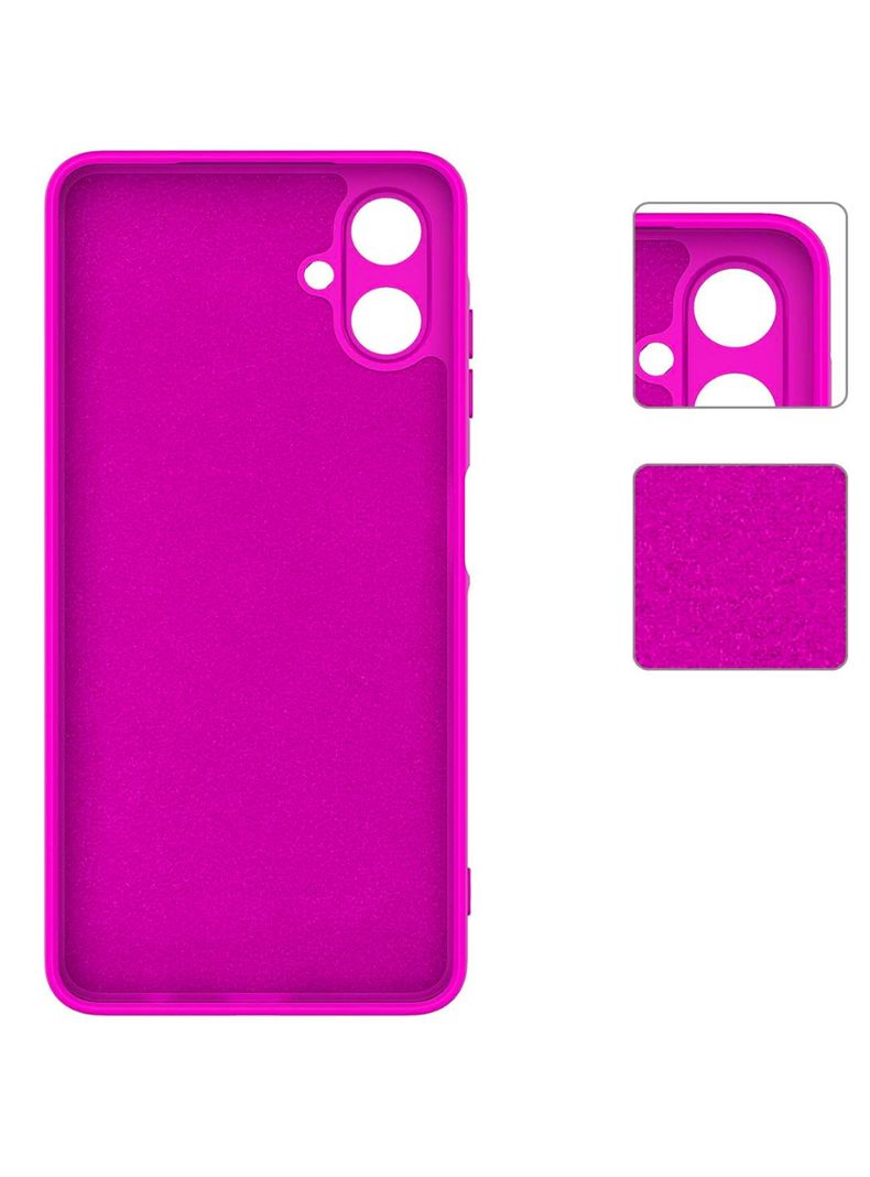 Carcasa Para Samsung A06 Goma Fucsia-1