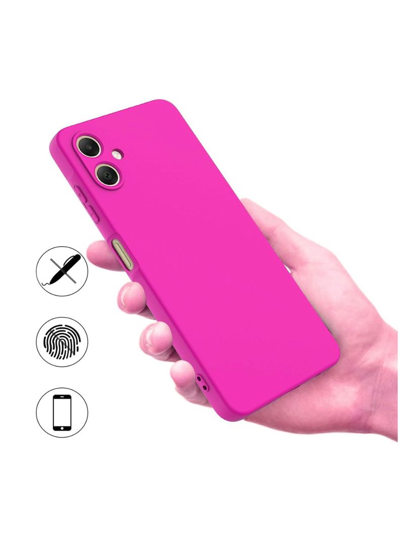 Carcasa Para Samsung A06 Goma Fucsia-2
