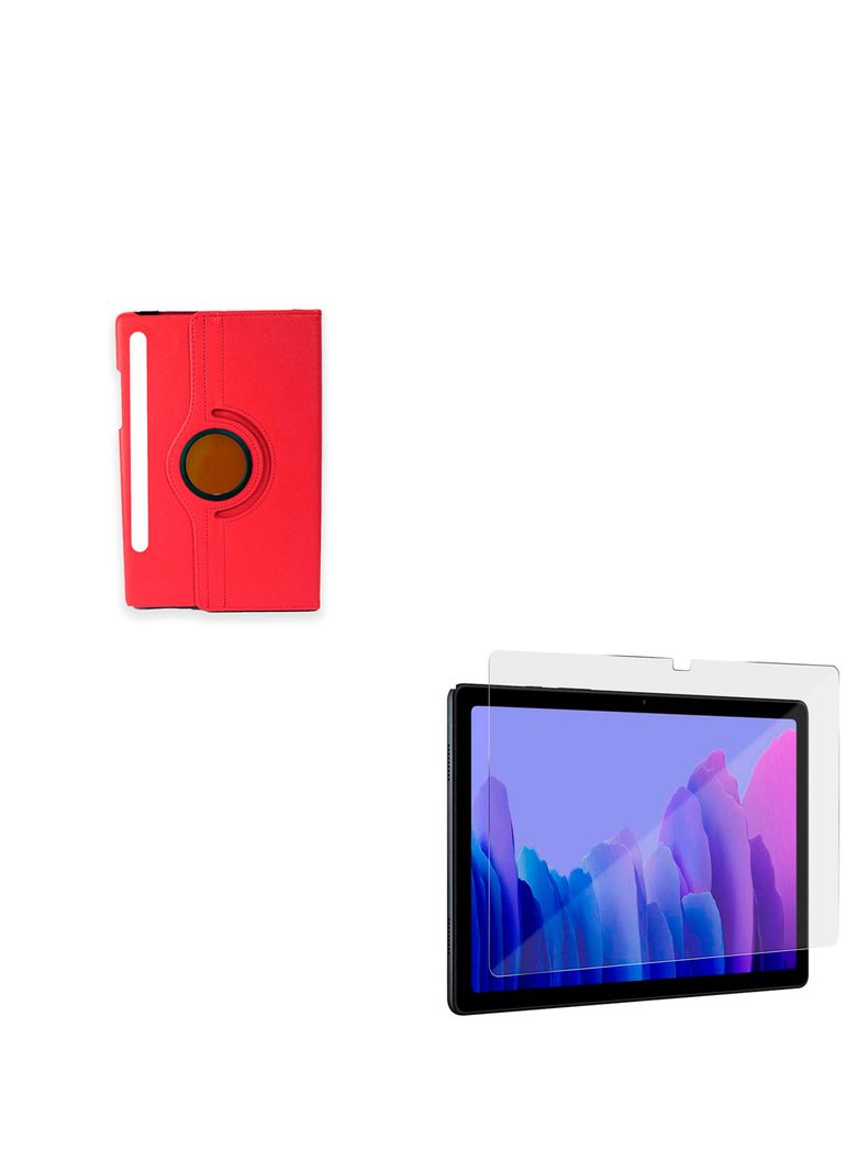 Funda + Lamina Para Tablet Samsung S7 PLUS / S7 FE Rojo-0