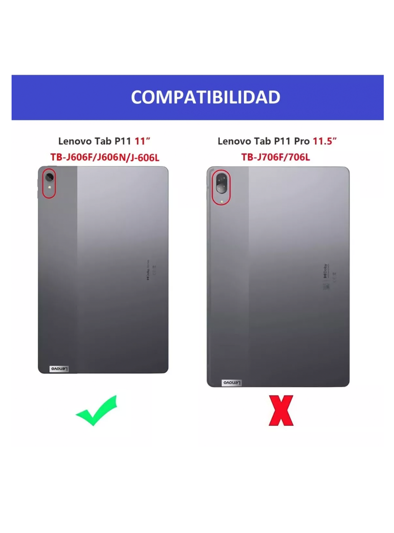 Lamina De Vidrio Templado Lenovo P11 J606f J606n J606l-2