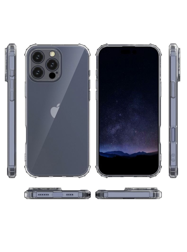 Carcasa Anti golpes Transparente Para iPhone 16 Pro Max-4