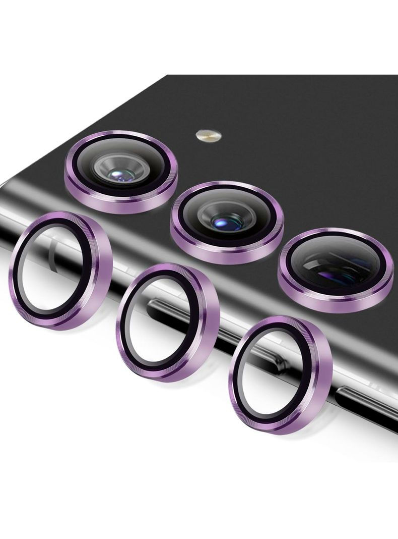 Protector De Lente Camara Para Samsung S24 Metalizado Lila-0