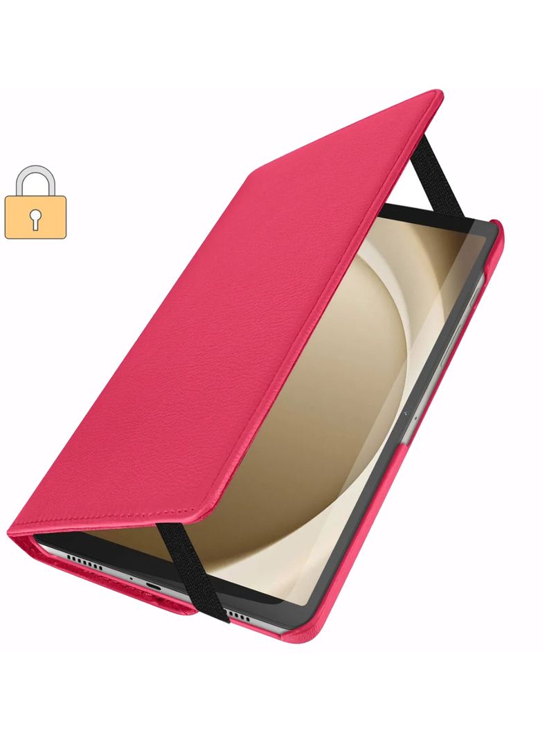 Carcasa Funda Giratoria Para Tablet Samsung A9+ Plus Lila-3