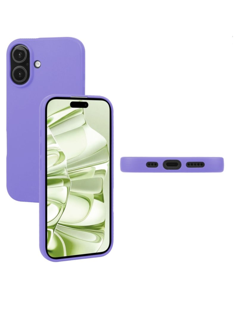 Carcasa Para iPhone 16 Silicona Lila-2