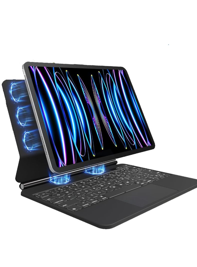 Funda Con Teclado Magnetico Para iPad 11 Pro 2da 3era Genera-0