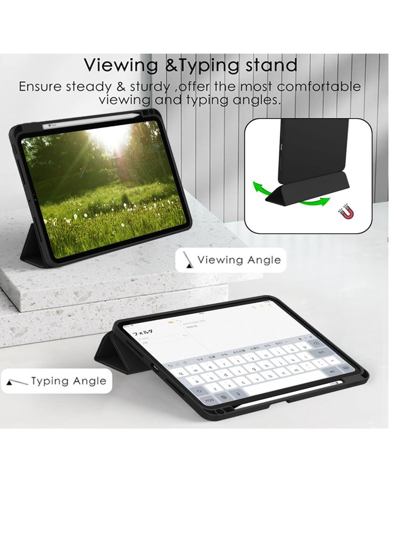 Funda Smart Cover Con Ranura Para iPad Pro 13 M4 2024 Negro-1